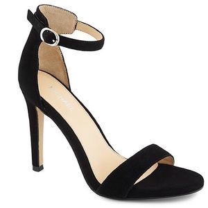 Black Patent Leather Strappy Sandals